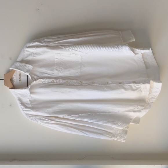 ***SOLD***We The Free Oversized Button Front Shirt White Women's Small - Picture 1 of 8